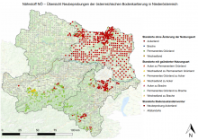 Karte mit Neubeprobungen